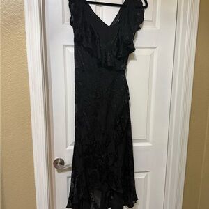 White House Black Market Black High Low Dress